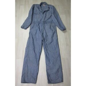 Vintage Wrangler Blue Bell Coveralls Men's (44) Sanforized‎ Hickory Stripe 10oz